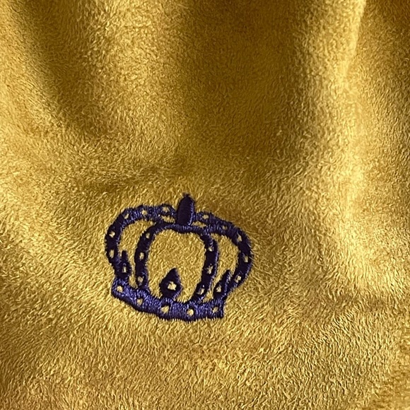 Crown Reserve Brown Velvety Gold Drawstring Storage Bag - Picture 6 of 6